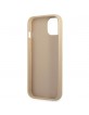 Guess iPhone 13 mini Case Saffiano Triangle Logo Gold