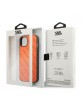 Karl Lagerfeld iPhone 13 Hülle Case Perforated Allover Orange