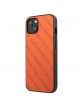 Karl Lagerfeld iPhone 13 mini Hülle Case Perforated Allover Orange