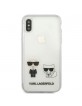 Karl Lagerfeld iPhone Xs Max Hülle Karl & Choupette Case Cover Transparent