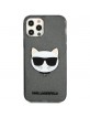Karl Lagerfeld iPhone 12 / 12 Pro Case Cover Glitter Choupette Black