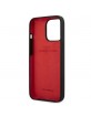 Ferrari iPhone 13 Pro Case Cover Silicone Microfiber Lining Black