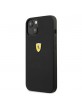 Ferrari iPhone 13 mini case cover silicone microfiber lining black