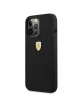 Ferrari iPhone 13 Pro Max Case Cover Silicone Microfiber Lining Black