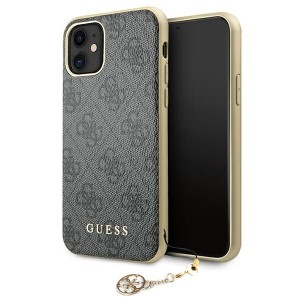 GUESS iPhone 11 Case Cover 4G Charms Collection Grey