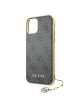 GUESS iPhone 11 Hülle Case Cover 4G Charms Kollektion Grau