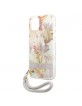 Guess iPhone 13 Case Cover Flower Strap Purple
