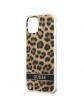 Guess iPhone 13 Cover Case Leopard Collection Brown