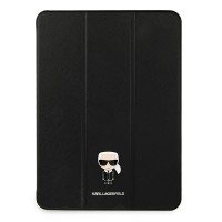 Karl Lagerfeld iPad Pro 12,9 2021 Tasche Book Case Saffiano Karl Iconic Schwarz