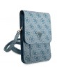 Guess universal smartphone case Wallet bag Triangle Blue