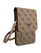 Guess universal smartphone case Wallet bag Triangle Brown