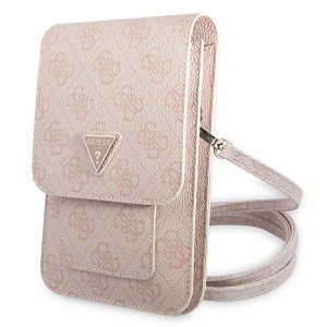 Guess universal smartphone case Wallet bag Triangle Pink