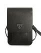 Guess universal smartphone case Wallet bag Saffiano Triangle Black