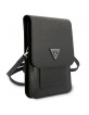 Guess universelle Smartphone Tasche Wallet bag Saffiano Triangle Schwarz