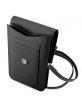 Guess universal smartphone case Wallet bag Saffiano Triangle Black