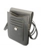 Guess universelle Smartphone Tasche Wallet bag Saffiano Triangle Grau
