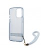 Guess iPhone 13 Pro Case Cover Translucent Stap Blue