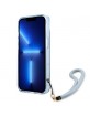 Guess iPhone 13 mini Case Cover Translucent Stap Blue