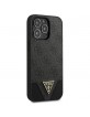 GUESS iPhone 13 Pro Max Case Cover 4G Triangle Metal Logo Grey