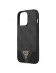 GUESS iPhone 13 Pro Max Case Cover 4G Triangle Metal Logo Grey