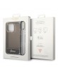 Guess iPhone 14 Pro Max Case Cover Pearl Strap Translucent Black