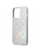 Karl Lagerfeld iPhone 14 Pro Max Hülle Case Cover Monogram Iridescent Silber