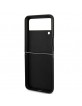 Karl Lagerfeld Samsung Z Flip 4 Book Case Cover Saffiano Ikonik Metal Black