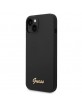 GUESS iPhone 14 Case Cover Silicone Vintage Logo Black