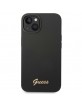 GUESS iPhone 14 Case Cover Silicone Vintage Logo Black