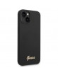 GUESS iPhone 14 Case Cover Silicone Vintage Logo Black