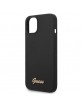 GUESS iPhone 14 Case Cover Silicone Vintage Logo Black