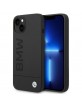 BMW iPhone 14 Plus MagSafe Case Cover Silicone Signature Logo Black