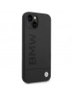 BMW iPhone 14 MagSafe Case Cover Silicone Signature Logo Black