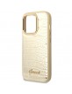 Guess iPhone 14 Pro Hülle Case Cover Croco Kollektion Gold