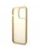 Guess iPhone 14 Pro Hülle Case Cover Croco Kollektion Gold
