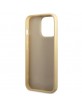 Guess iPhone 14 Pro Case Cover Glitter Script Gold