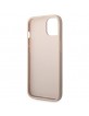 Guess iPhone 14 Plus Case Cover 4G Metal Gold Logo Pink