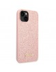 Guess iPhone 14 Plus Case Cover Glitter Script Pink
