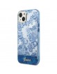 Guess iPhone 14 Plus Hülle Case Cover Porzellan Collection Blau