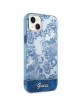 Guess iPhone 14 Plus Hülle Case Cover Porzellan Collection Blau