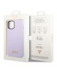Guess iPhone 14 Plus Hülle Case Cover Silicone Vintage Logo Violett