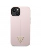 Guess iPhone 14 Plus Hülle Case Cover Silicone Triangle Violett