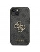 Guess iPhone 14 Case Cover 4G Big Metal Logo Grey