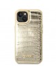 Guess iPhone 14 Case Cover Croco Collection Gold