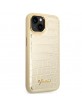 Guess iPhone 14 Hülle Case Cover Croco Kollektion Gold