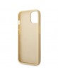 Guess iPhone 14 Case Cover Hülle Glitter Script Gold