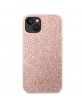 Guess iPhone 14 Case Cover Glitter Script Pink
