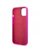 Guess iPhone 14 Hülle Case Cover Silicone Vintage Logo Fuchsia