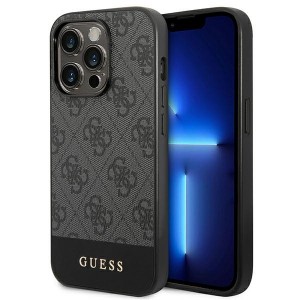 Guess iPhone 14 Pro Max Case Cover 4G Stripe Grey