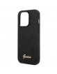 Guess iPhone 14 Pro Max Case Cover Glitter Script Black